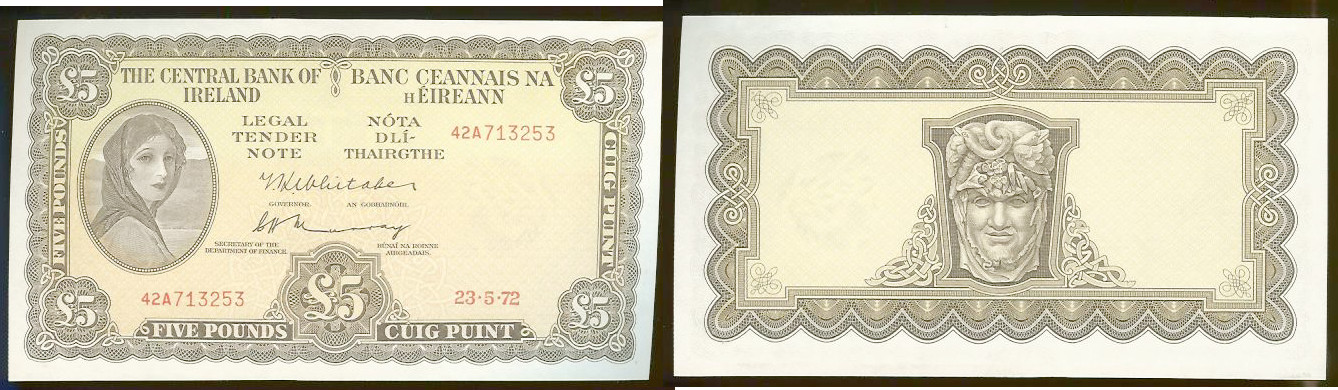 5 Pound IRLANDE 1972 SPL